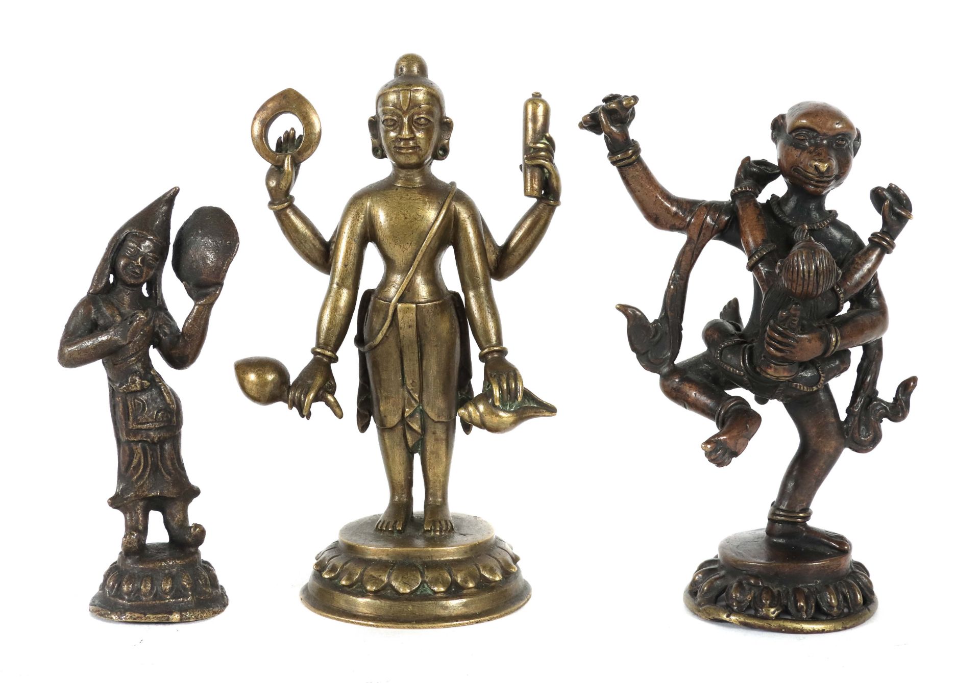3 buddhistische Darstellungen Indien,