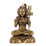 Meditierender Shiva Indien, 2. Hälfte