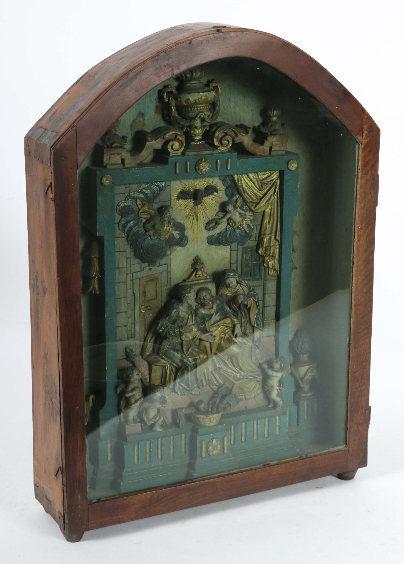 Hausaltar in Vitrine Ende 18. Jh., - Image 5 of 6