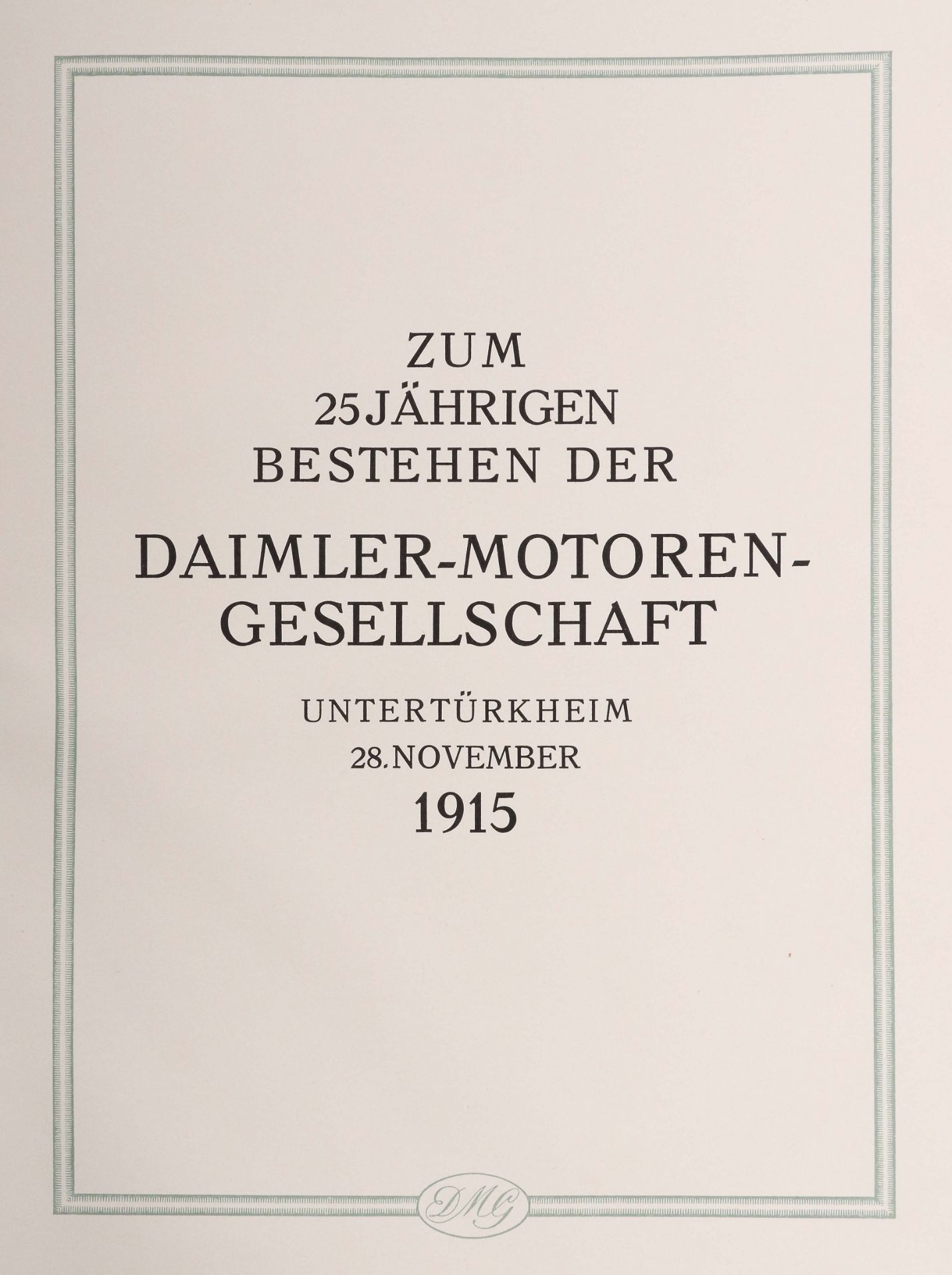 DMG 1890 - 1915 Zum 25-jährigen - Bild 2 aus 4
