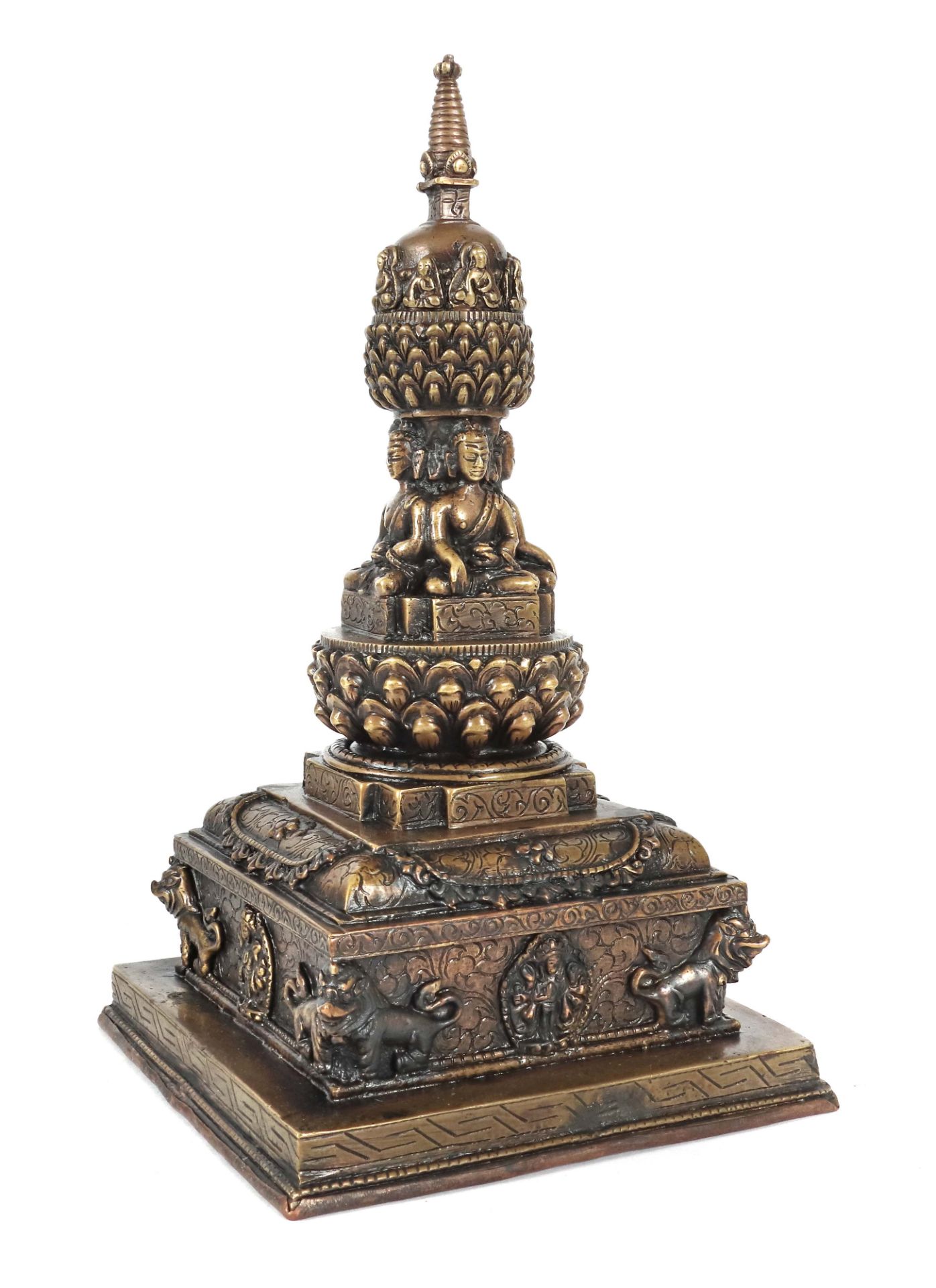 Stupa Indien/Nepal, 2. Hälfte 20. Jh.,