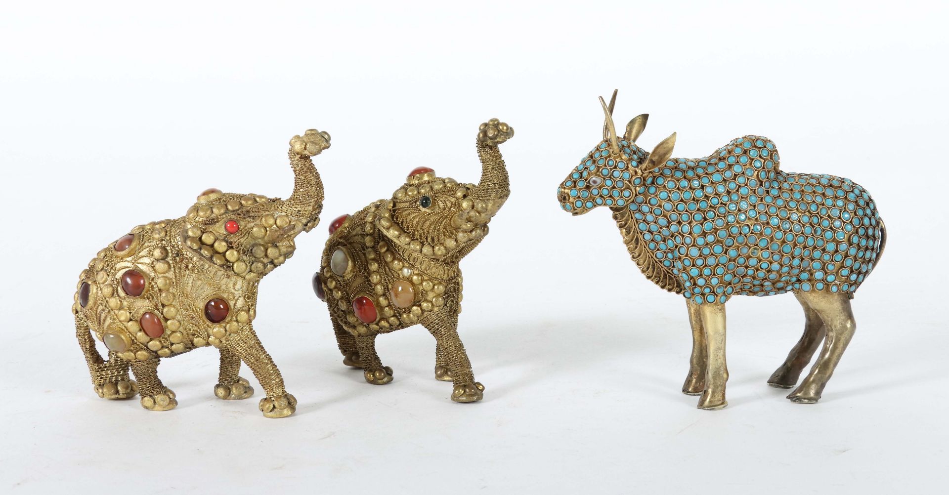 3 Tierfiguren Rajasthan/Indien, 2. - Bild 2 aus 2
