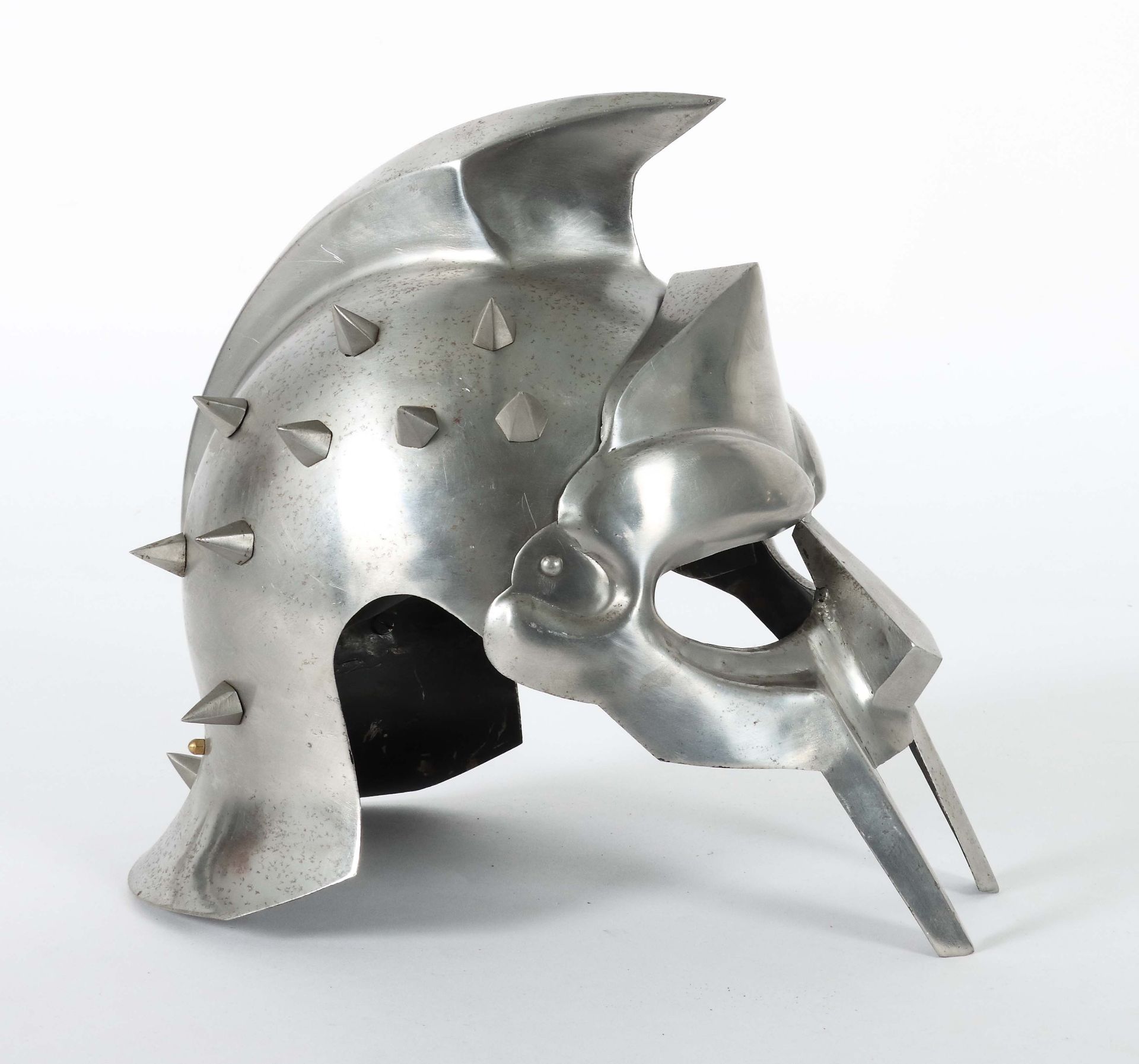 Gladiatorenhelm 21. Jh., Stahlblech, - Bild 2 aus 3