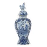 Deckelvase Delft, Holland, 19. Jh.,