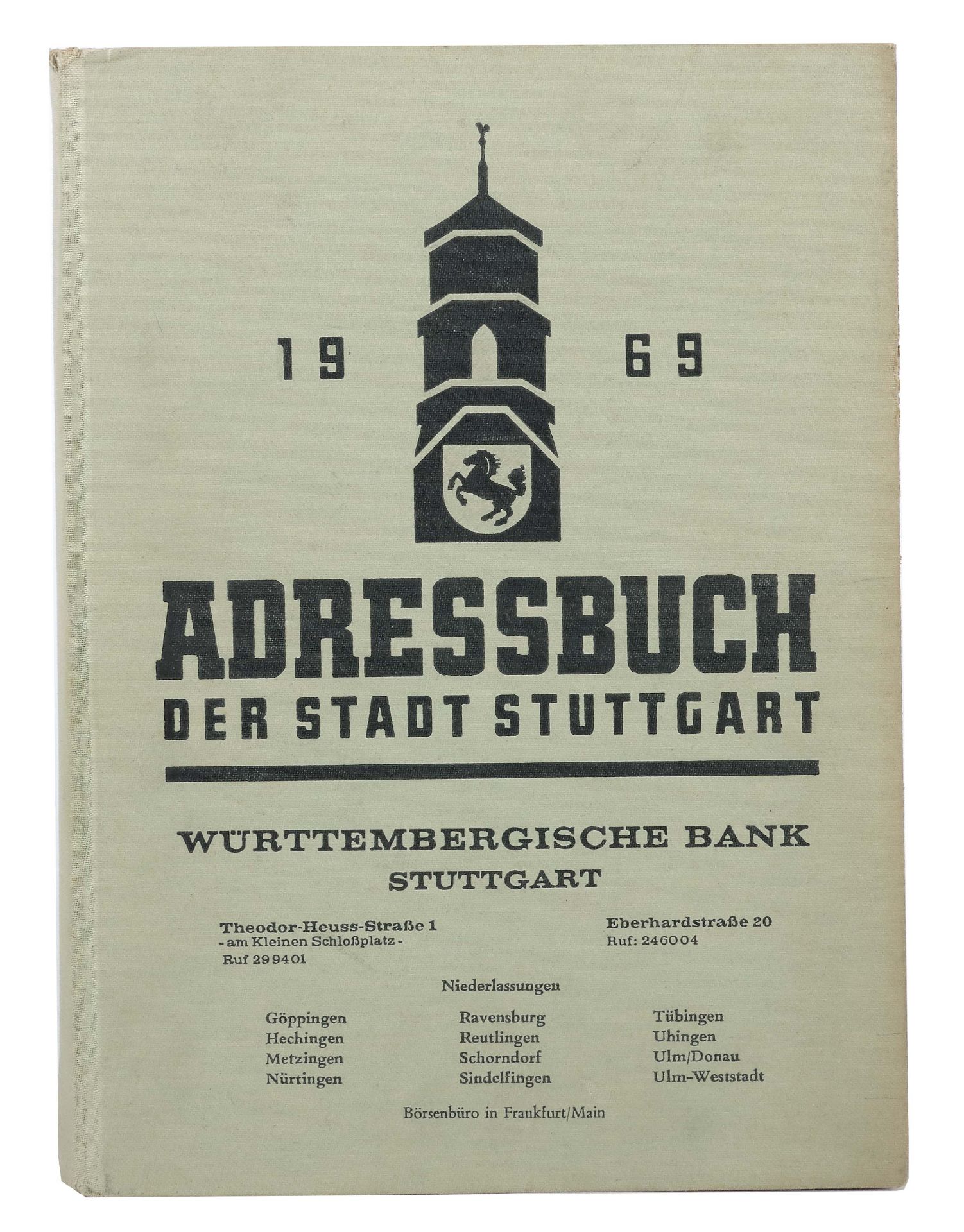 Adressbuch der Stadt Stuttgart 1969,