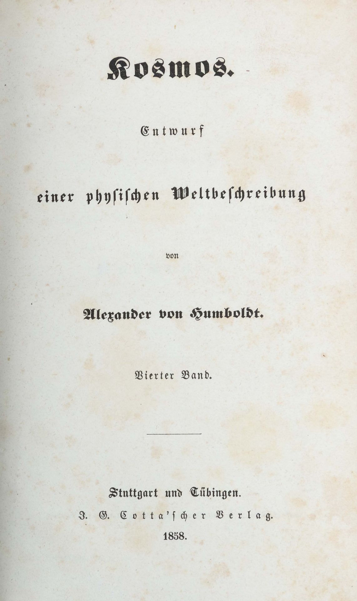 Humboldt, Alexander von Kosmos - - Bild 3 aus 4