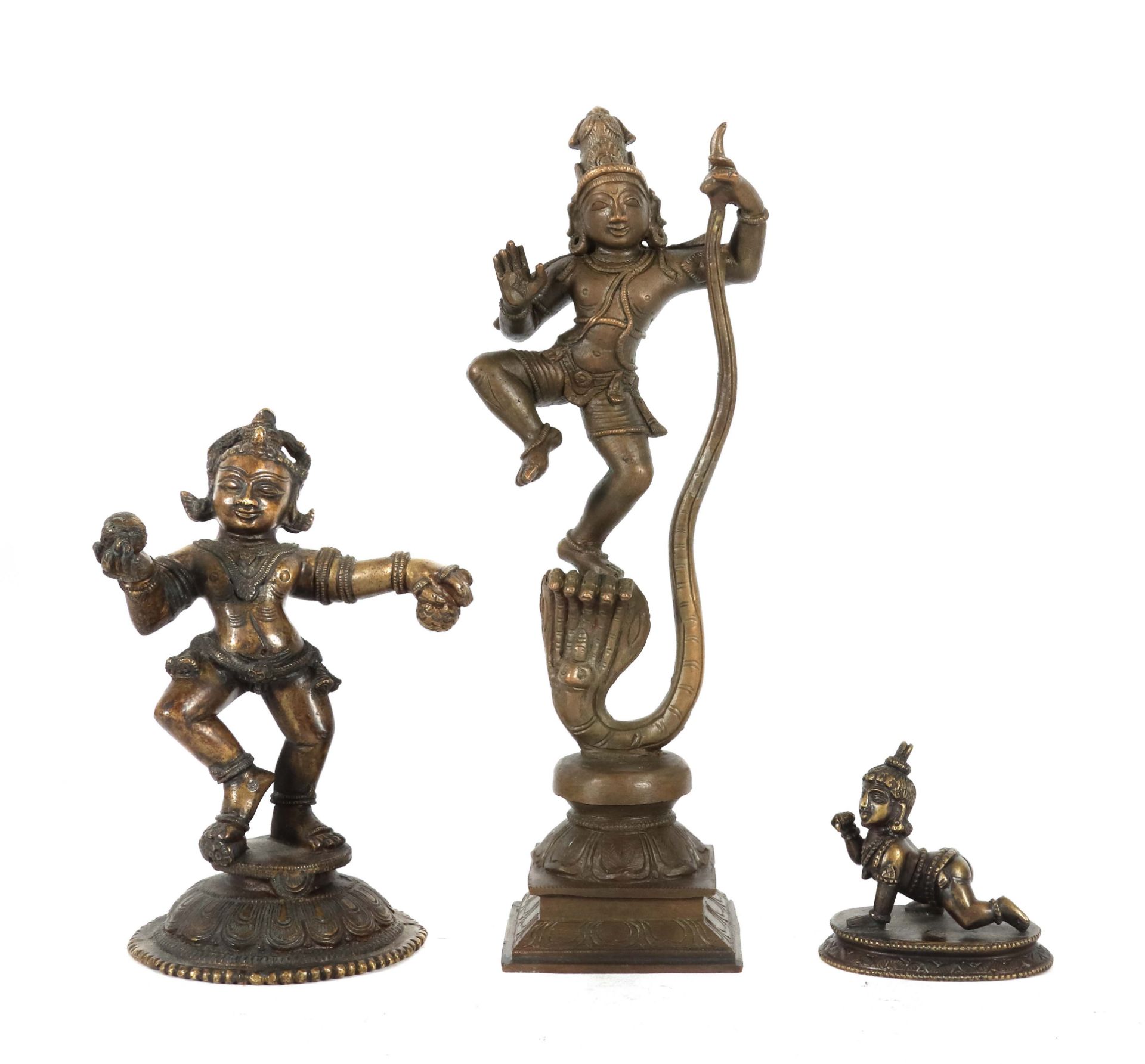 3 Darstellungen des Krishna Indien, 2.