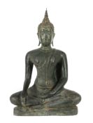 Buddhafigur Burma, antik, Bronze,