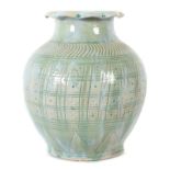 Keramikvase Wohl China, 20. Jh.,