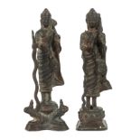 2 Buddhafiguren Indien/Nepal, Alter