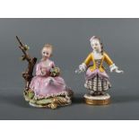 2 Porzellanfiguren Aelteste Volkstedt