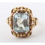 Jugendstil-Aquamarinring 1930er Jahre,