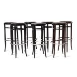 Sieben Thonet-Barhocker Frankenberg,