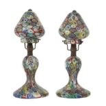 Paar Tischlampen Fratelli Toso, Murano