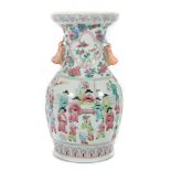 "Famille rose" Vase China, Ende 20.