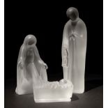 3 Glasskulpturen "Heilige Familie" 2.