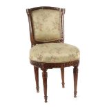 Louis XVI-Stuhl um 1800, Buche, spitz