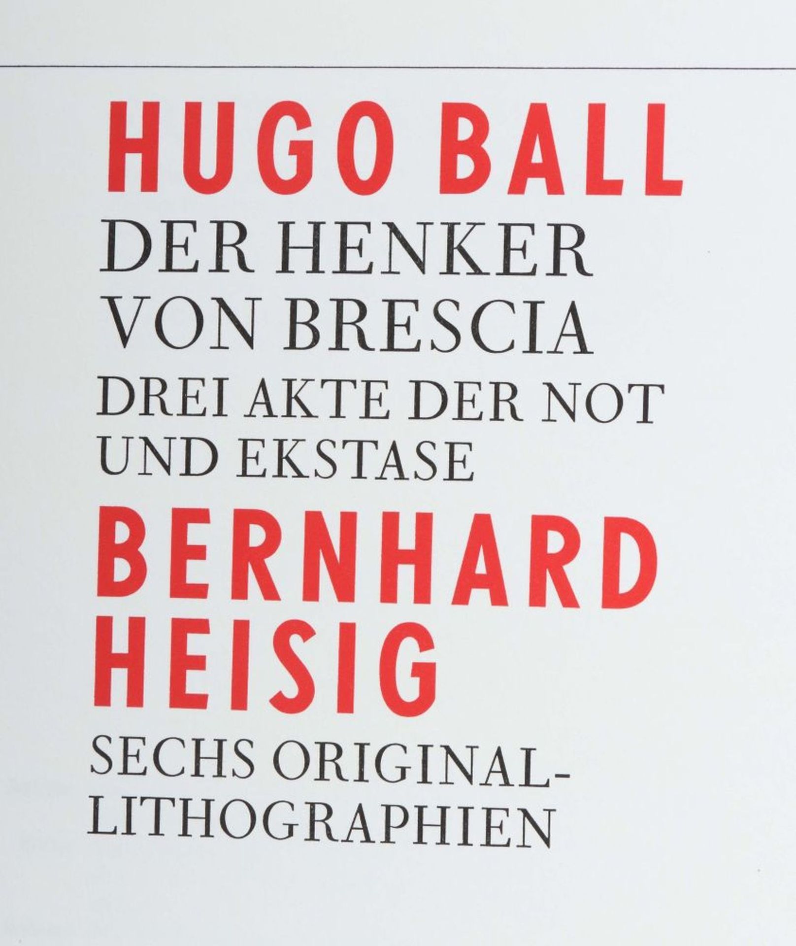 Ball, Hugo Der Henker von Brescia - - Bild 2 aus 8