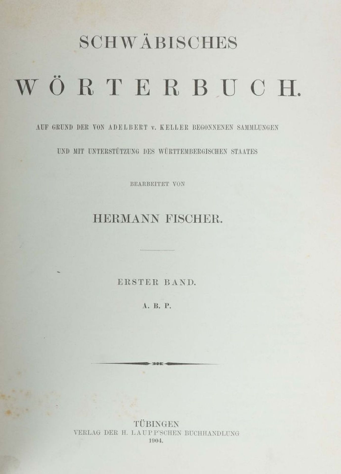 Fischer, Hermann (bearb.) Schwäbisches - Image 3 of 4