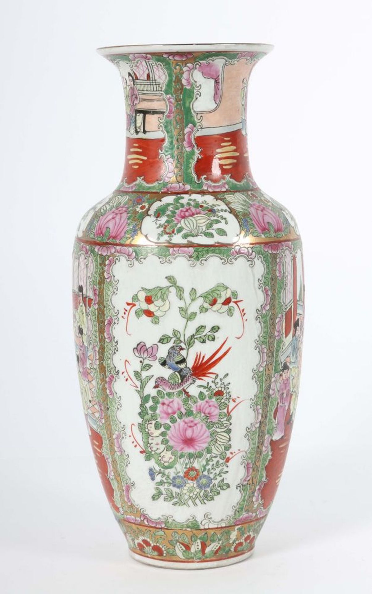 Kantonesische "Famille-rose" Vase - Image 2 of 5