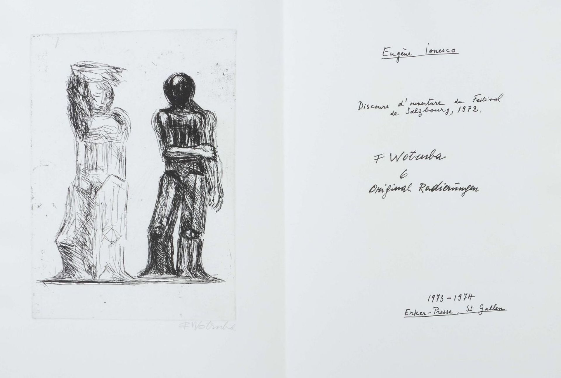 Wotruba, Fritz & Ionesco, Eugène - Image 2 of 9