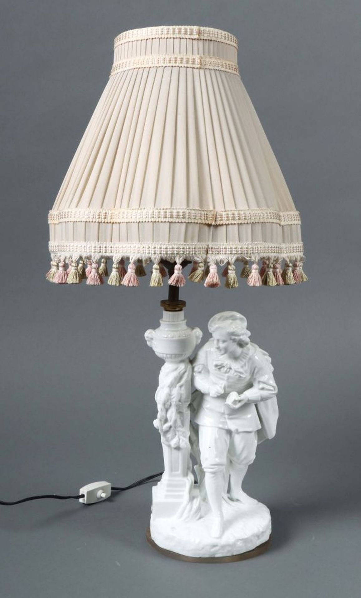 Porzellanfigur als Lampe Meissen, - Bild 4 aus 4