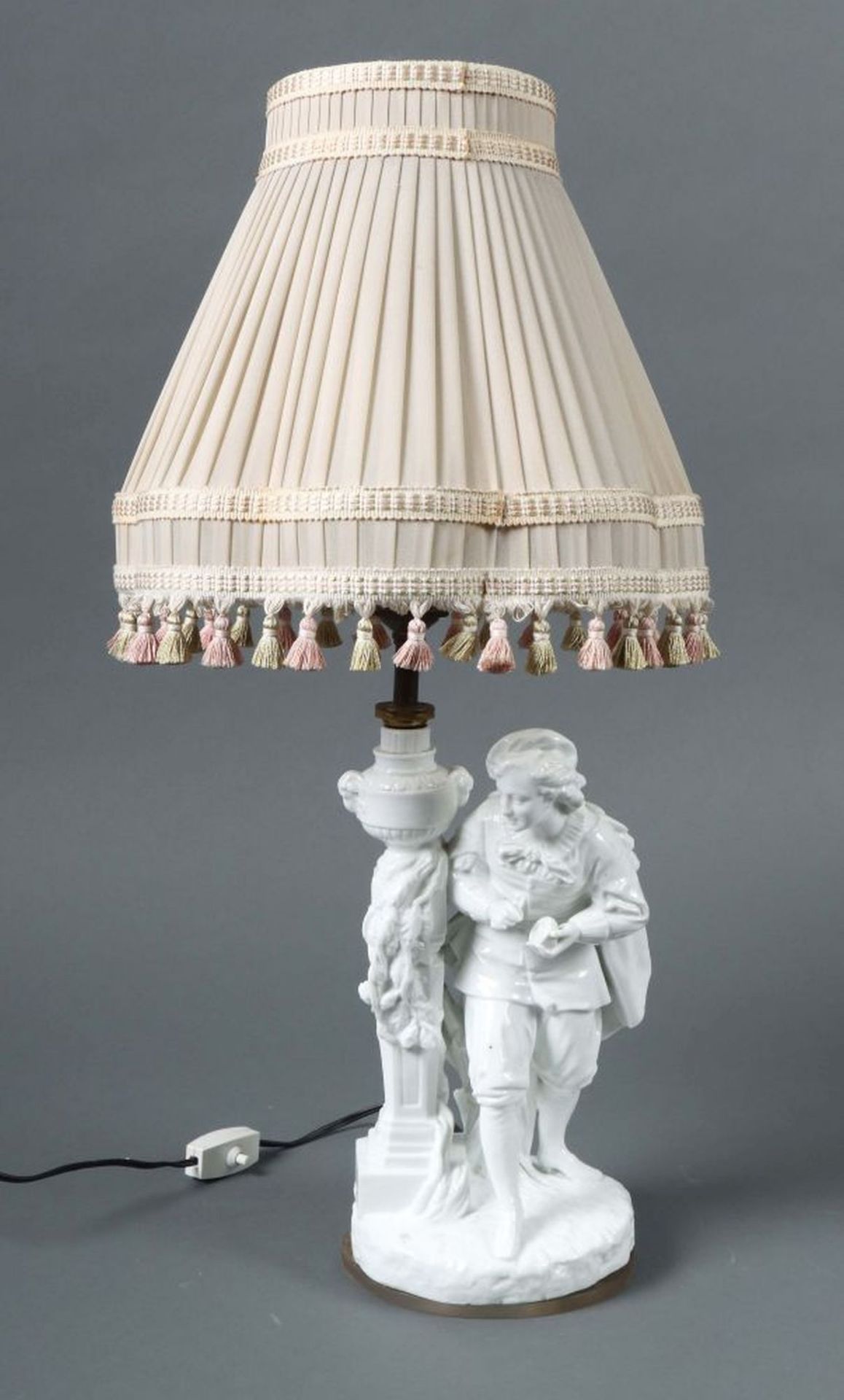 Porzellanfigur als Lampe Meissen, - Image 4 of 4