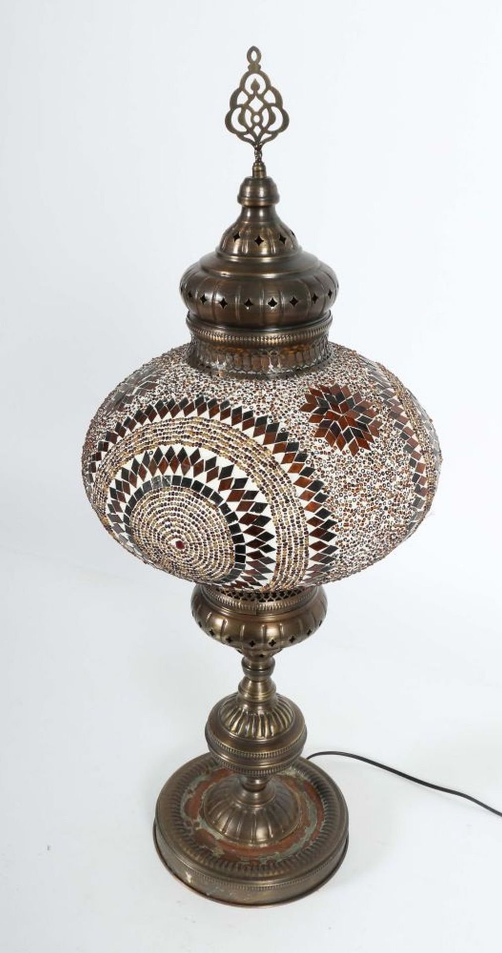 Orientalische Mosaiklampe Türkei, - Image 2 of 2