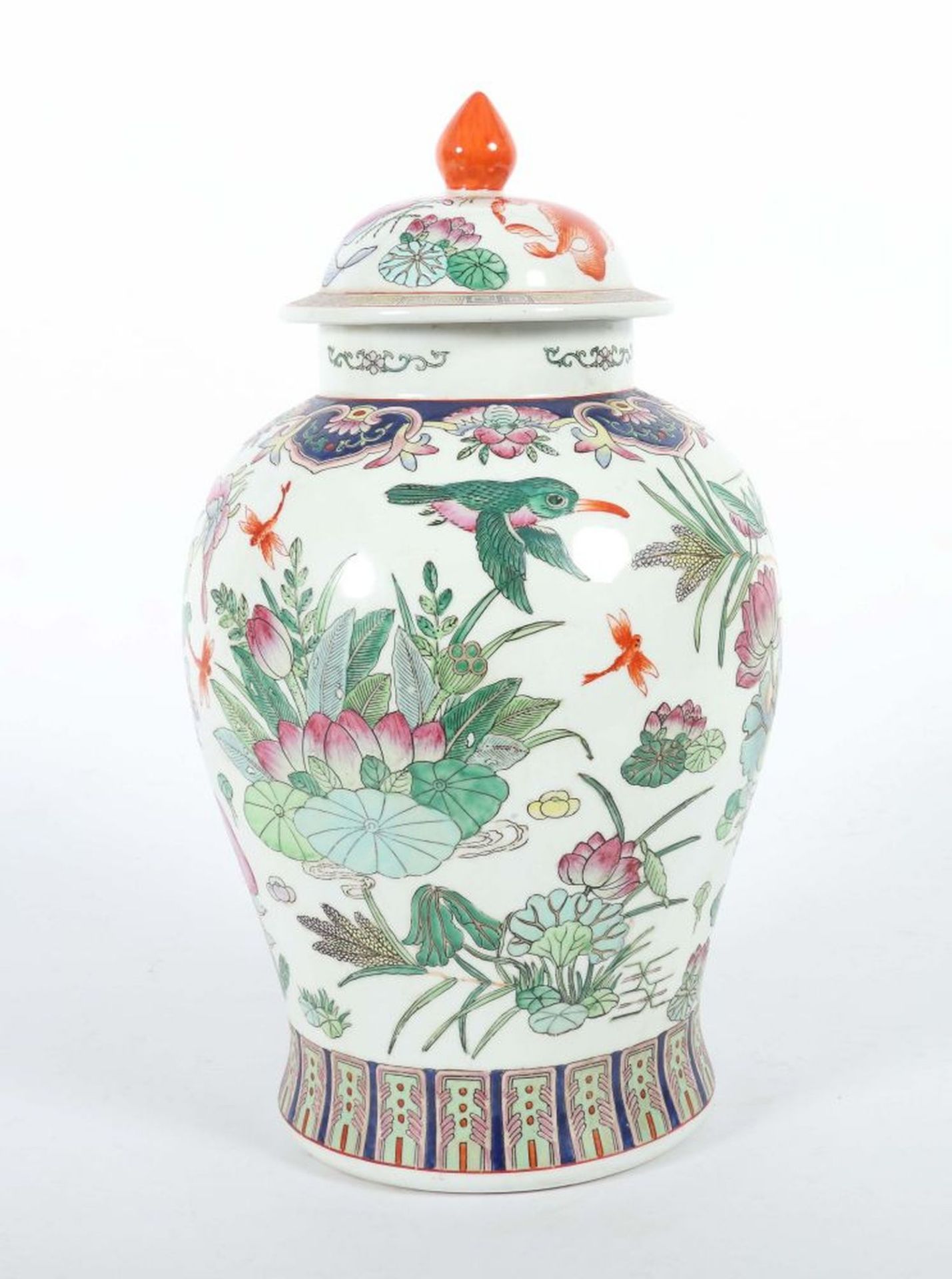 Große Deckelvase China, 20. Jh., - Image 2 of 5