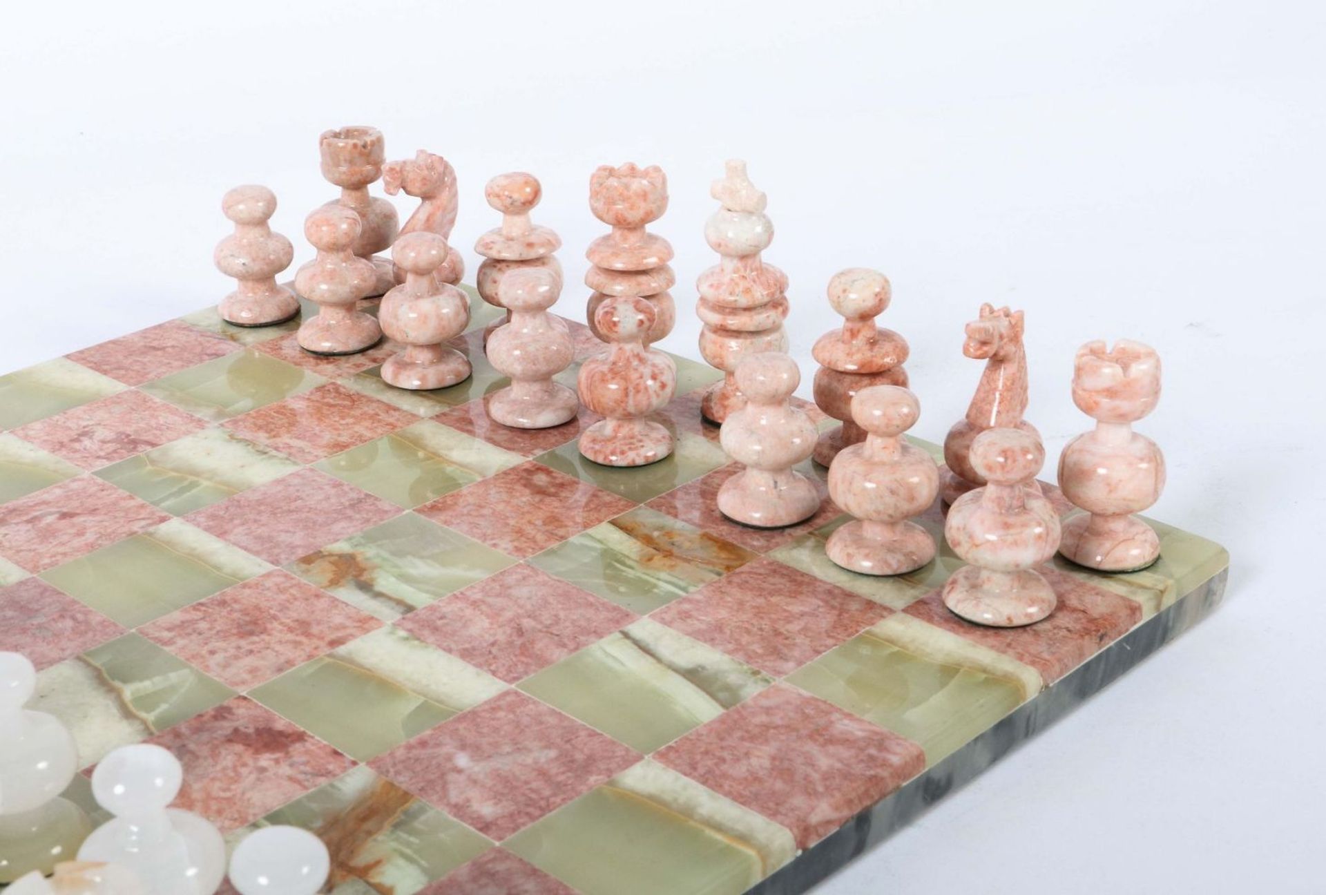 Schachspiel 20. Jh., grüner - Image 2 of 4