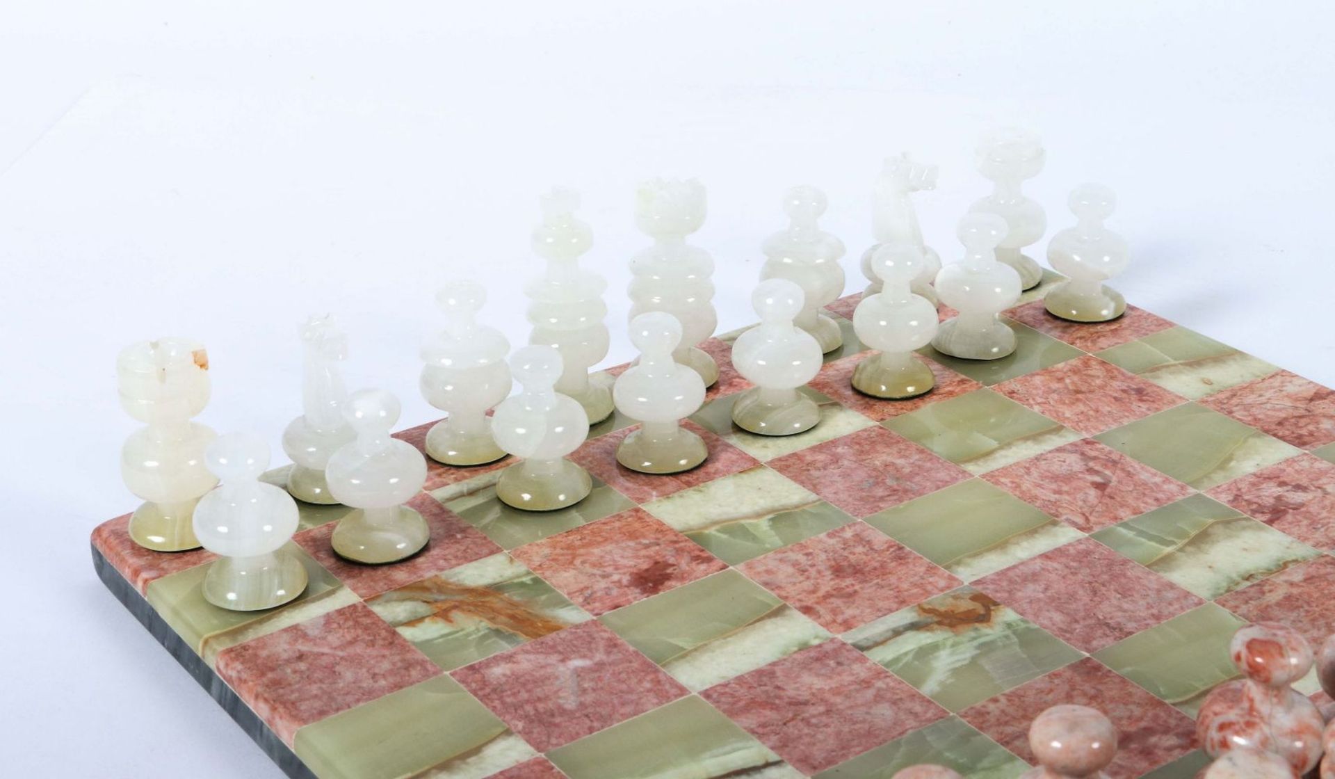 Schachspiel 20. Jh., grüner - Image 3 of 4