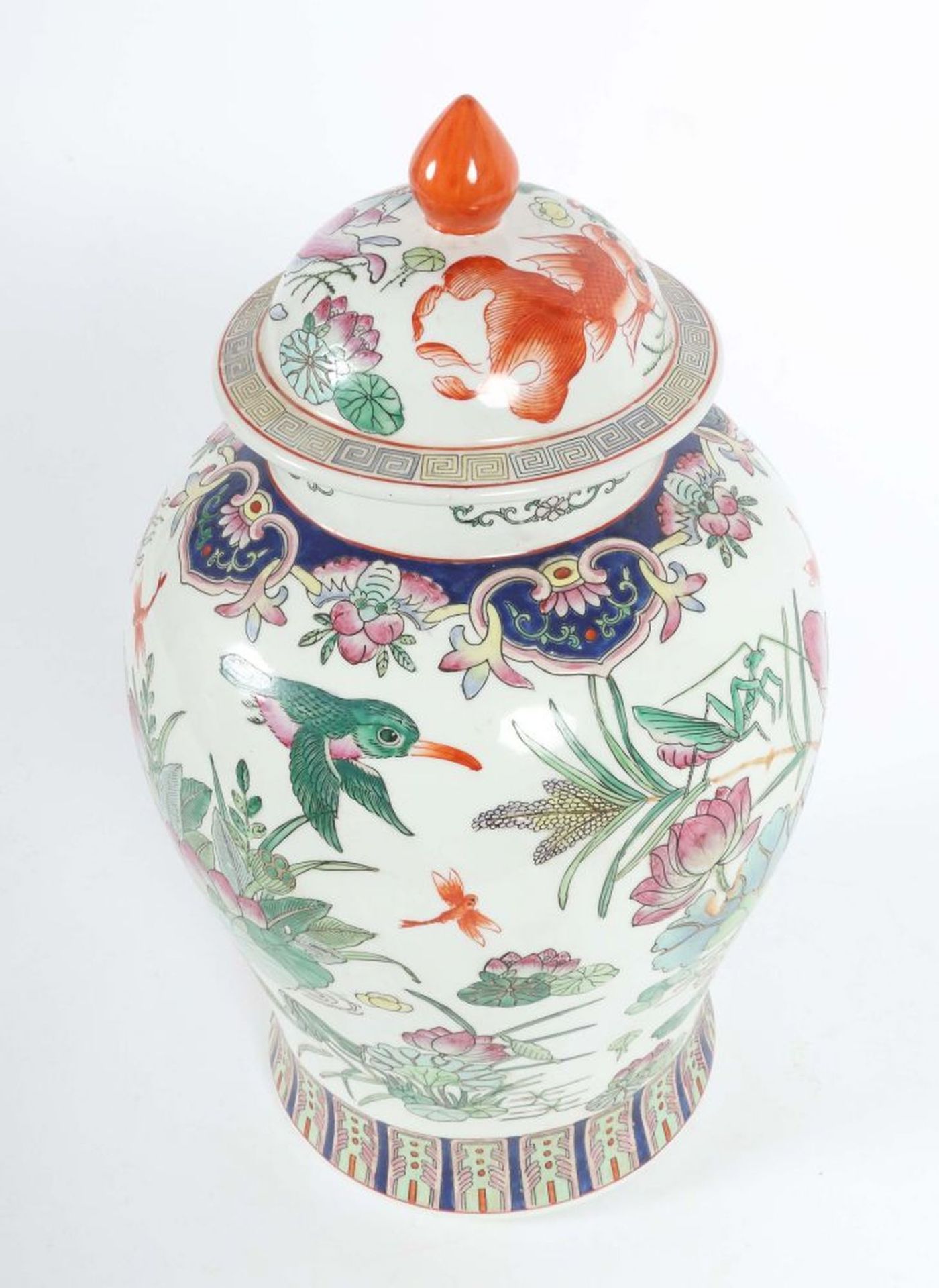 Große Deckelvase China, 20. Jh., - Image 3 of 5