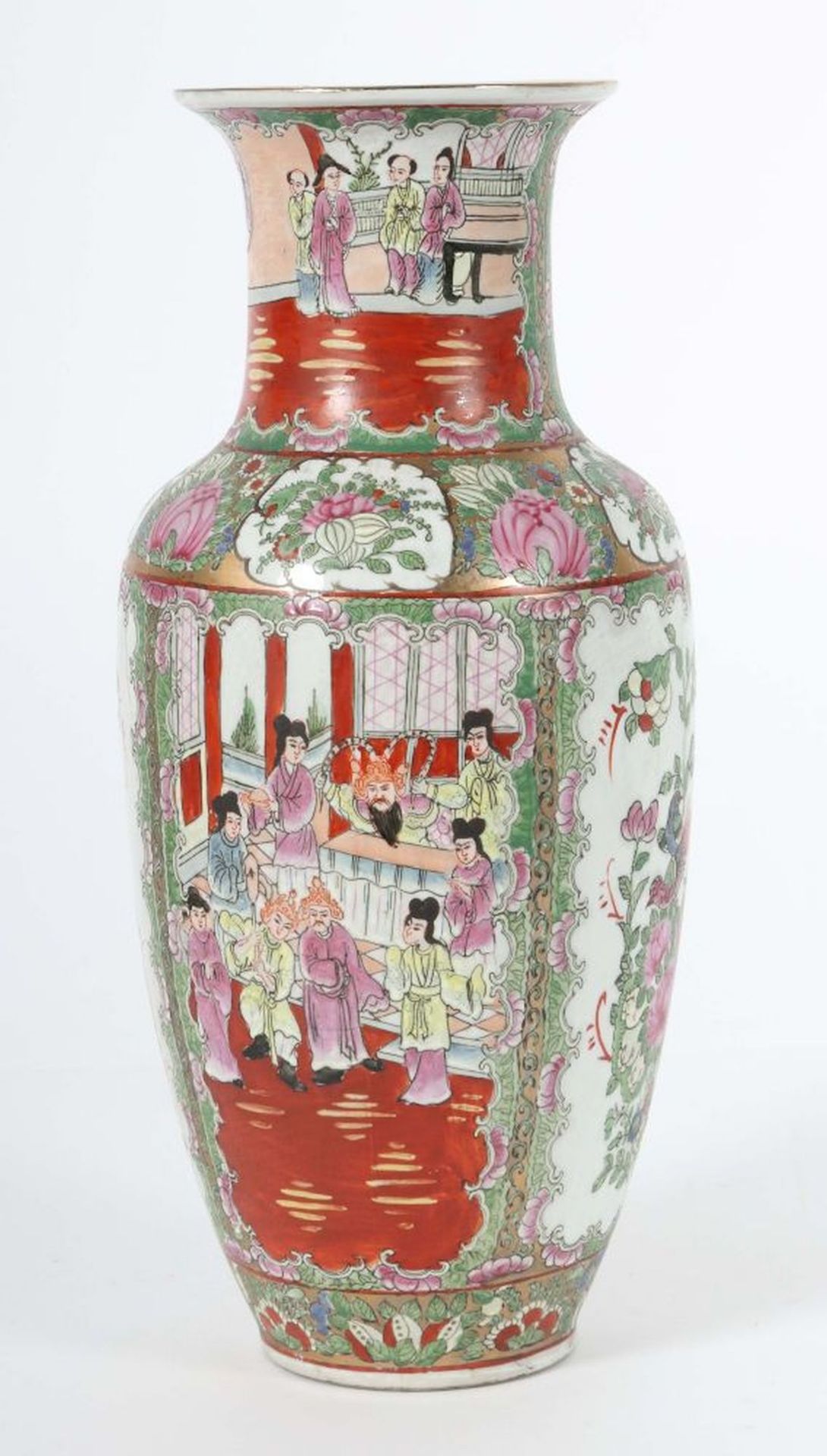Kantonesische "Famille-rose" Vase - Image 3 of 5