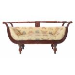 Victorianisches Sofa mit gedrechselter