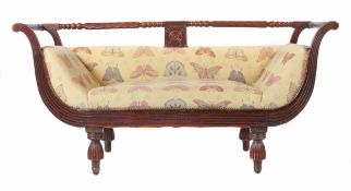 Victorianisches Sofa mit gedrechselter