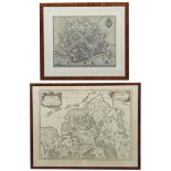 Paar Landkarten "Ostfriedland" und