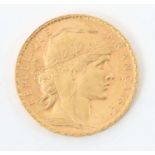 20 Francs-Goldmünze Frankreich, 1905,
