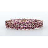 Rubin-Brillant-Armband Gelbgold 585,