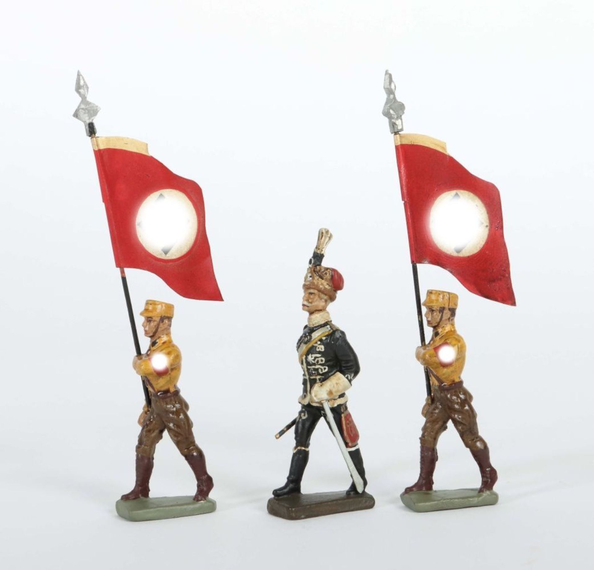 3 militärische Zinnfiguren ca. - Image 2 of 2