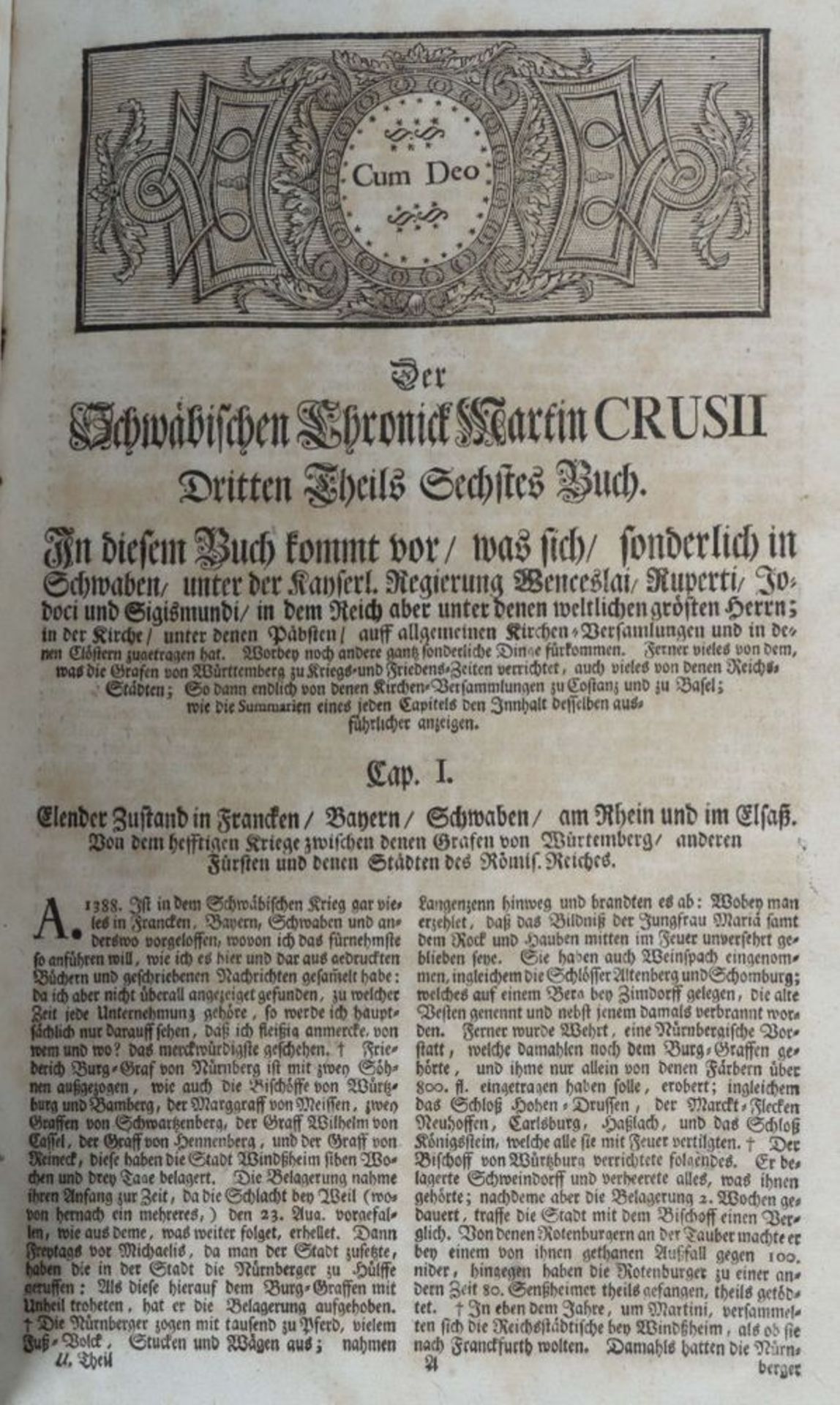 Crusius, Martin Schwäbische Chronick, - Image 5 of 6