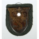 Kubanschild 1943 bronziert,