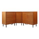 Sideboard-Eckschrank dreiteilig 1960er