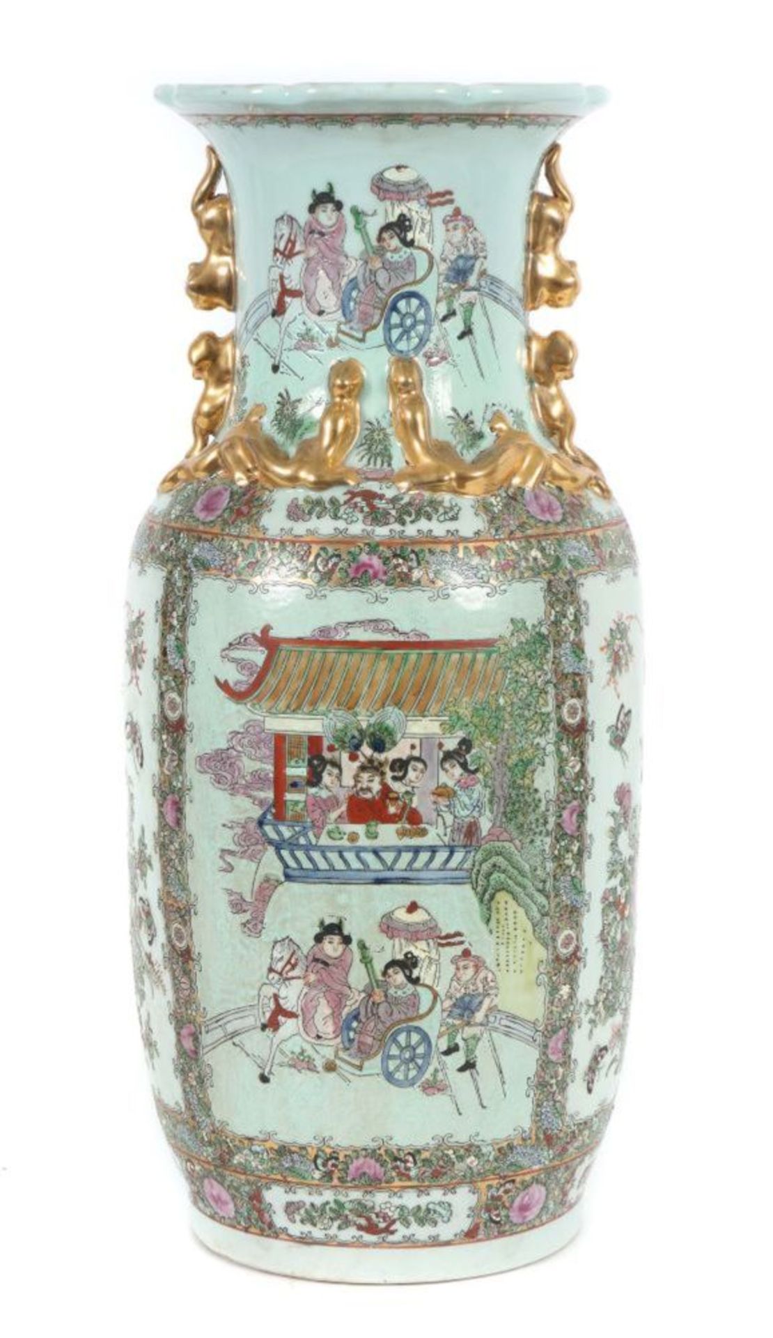 Große "Famille-rose" Vase China,