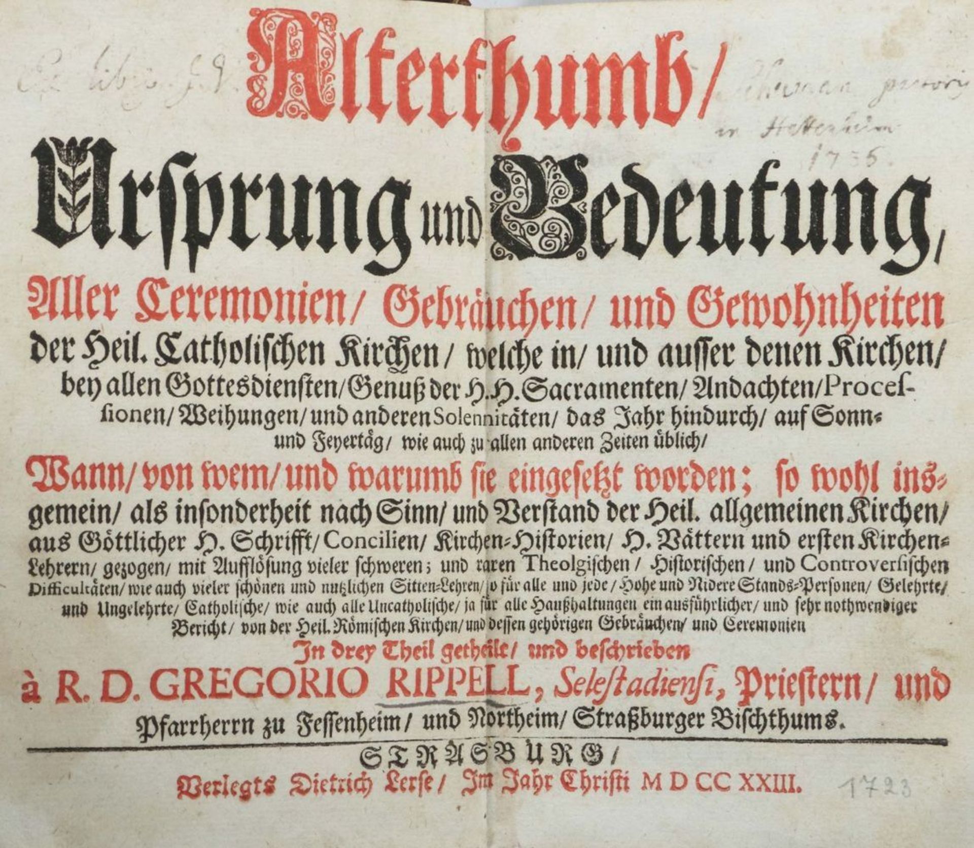 Rippel, Gregorius Alterthumb, Ursprung - Image 2 of 4
