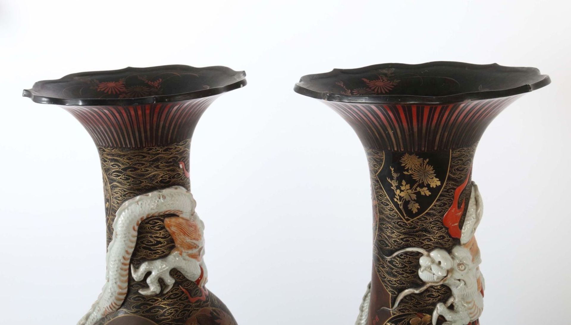 Prächtiges Vasenpaar Japan, - Image 5 of 7