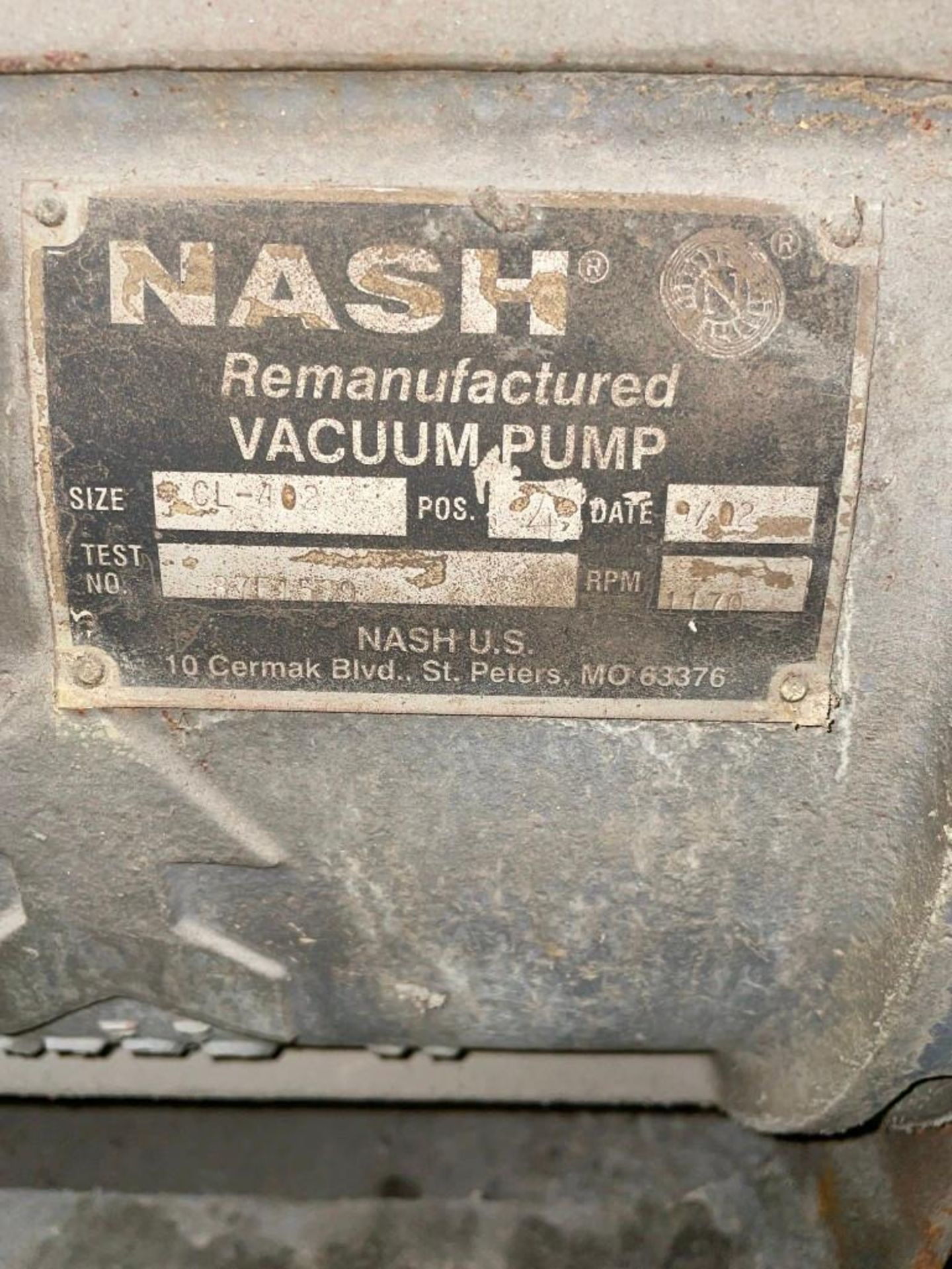 Nash CL-402 30 Horsepower Vacuum Pump - Image 6 of 6