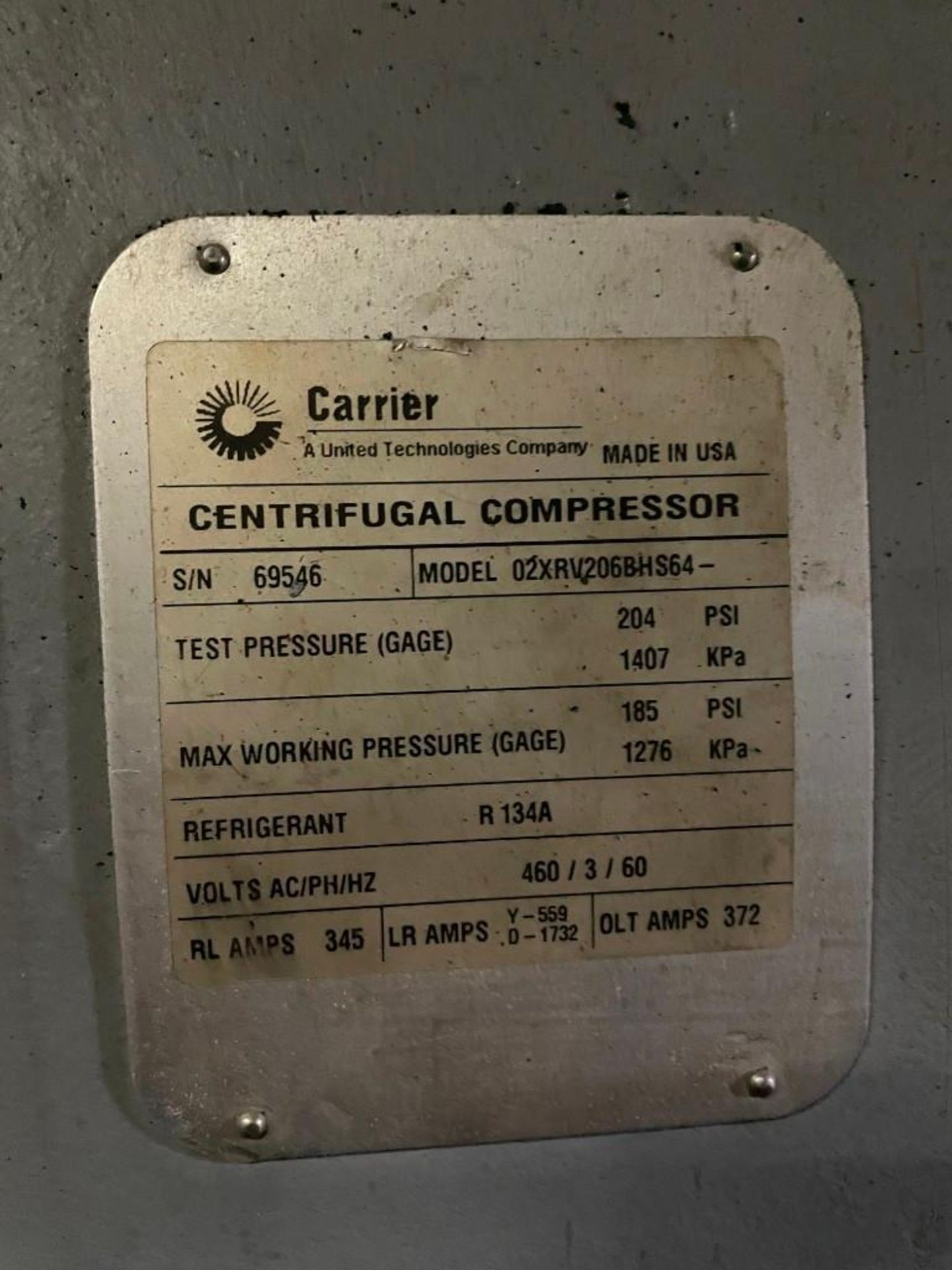 Carrier Aqua Edge 19XRV Water Chiller with Centrifugal Compressor - Image 9 of 9