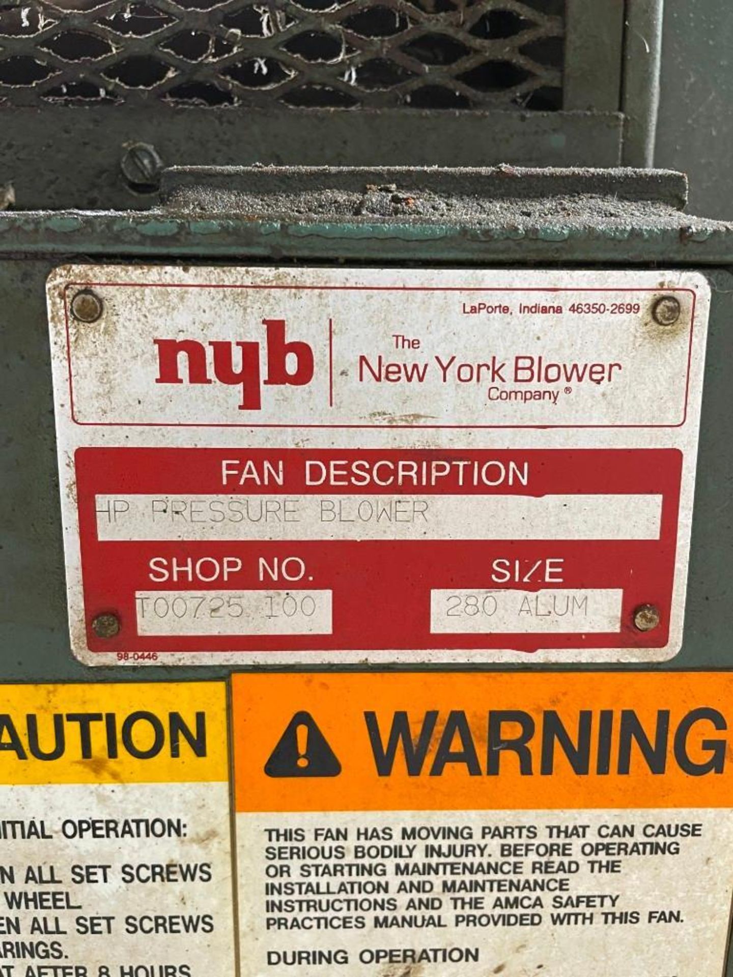 New York 60 Horsepower Blower with Filter - Image 11 of 11