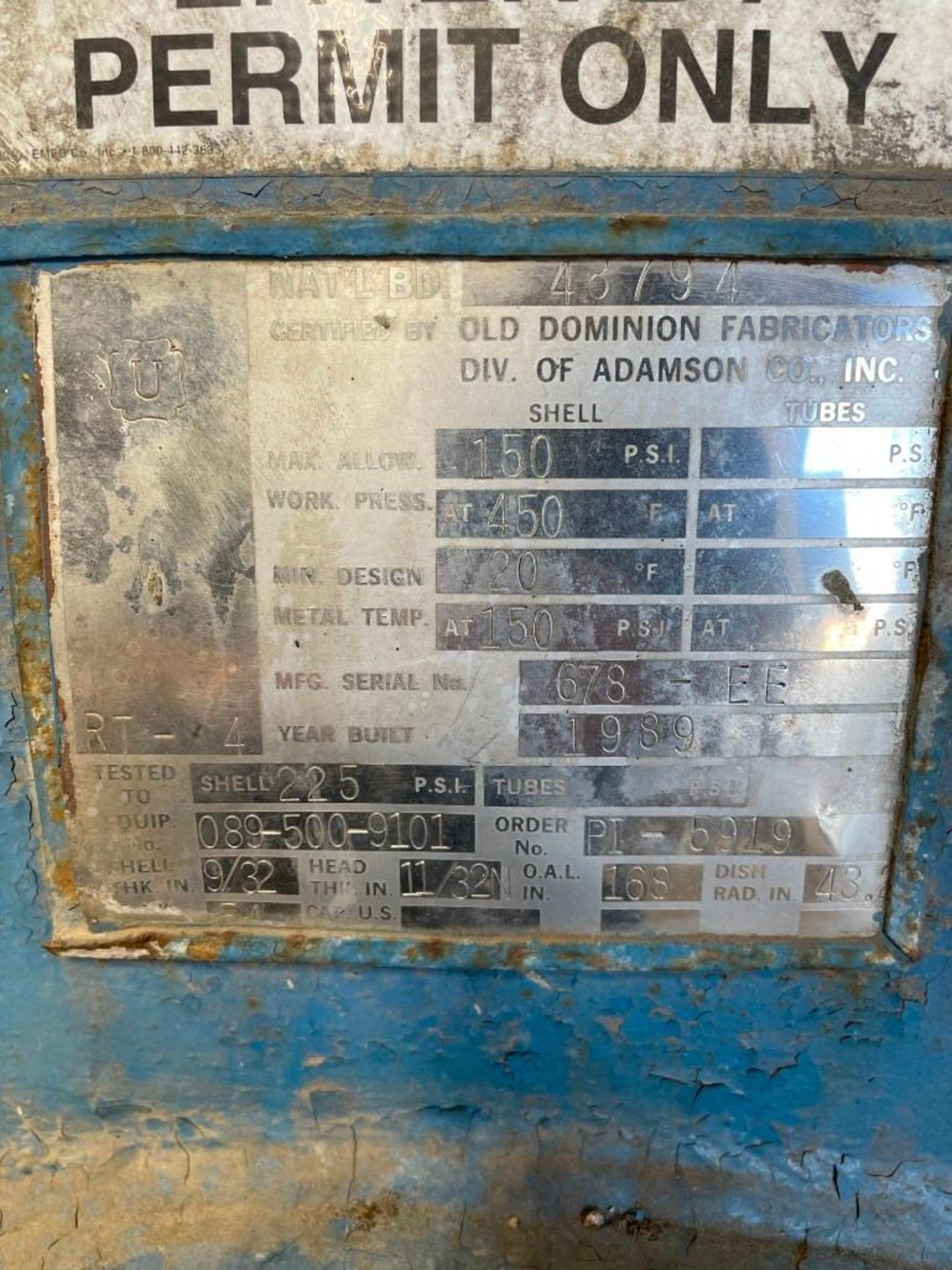 Old Dominion Compressed Air Surge Tank - Image 7 of 7