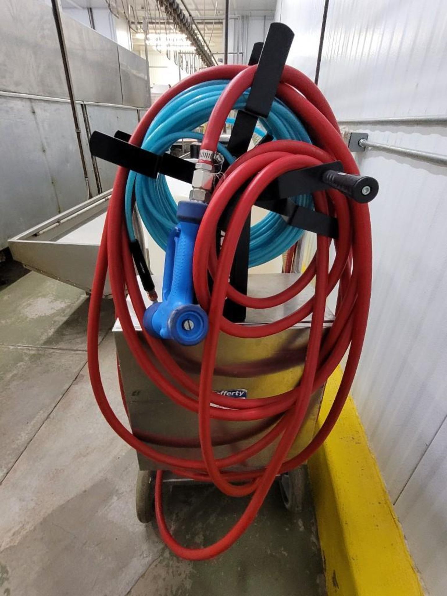 Lafferty Portable Plastic Tank w Pump and Hoses - Image 3 of 10